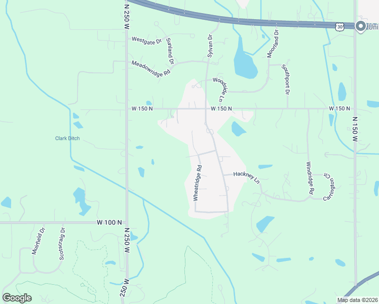map of restaurants, bars, coffee shops, grocery stores, and more near 168-198 Wheatridge Rd in Valparaiso
