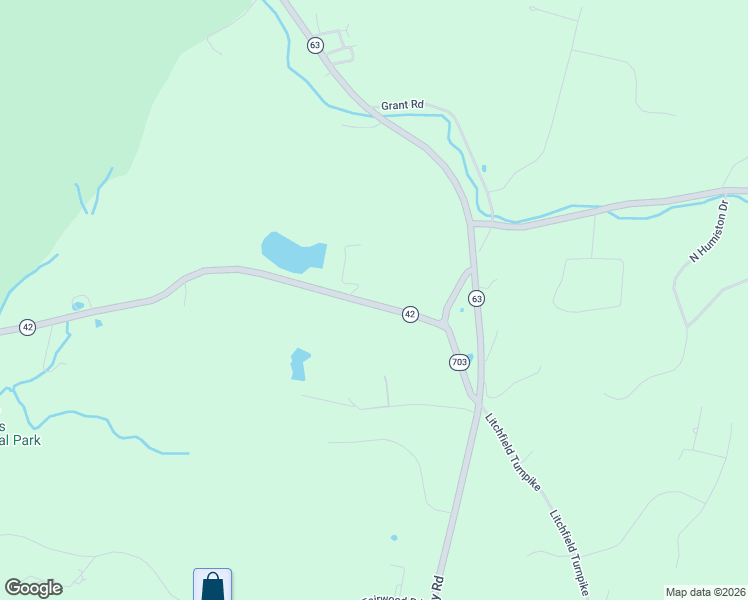 map of restaurants, bars, coffee shops, grocery stores, and more near 45 Beacon Road in Bethany