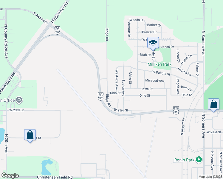 map of restaurants, bars, coffee shops, grocery stores, and more near 2455 Westside Avenue in Fremont