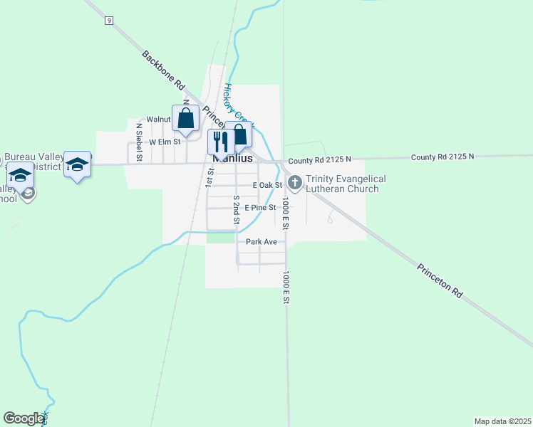 map of restaurants, bars, coffee shops, grocery stores, and more near in Manlius