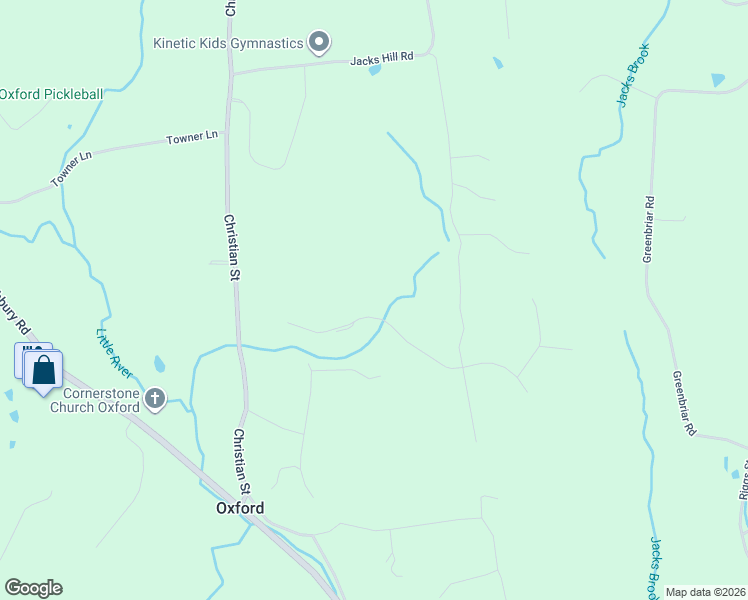 map of restaurants, bars, coffee shops, grocery stores, and more near 10 Country Farm Road in Oxford