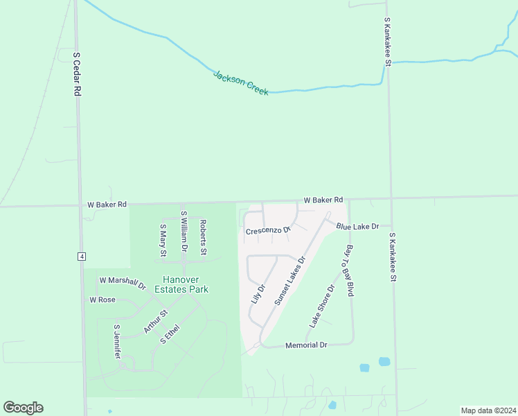 map of restaurants, bars, coffee shops, grocery stores, and more near 23914 Ann Lane in Manhattan