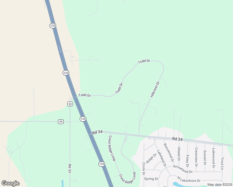 map of restaurants, bars, coffee shops, grocery stores, and more near 11673 Todd Drive in Blair