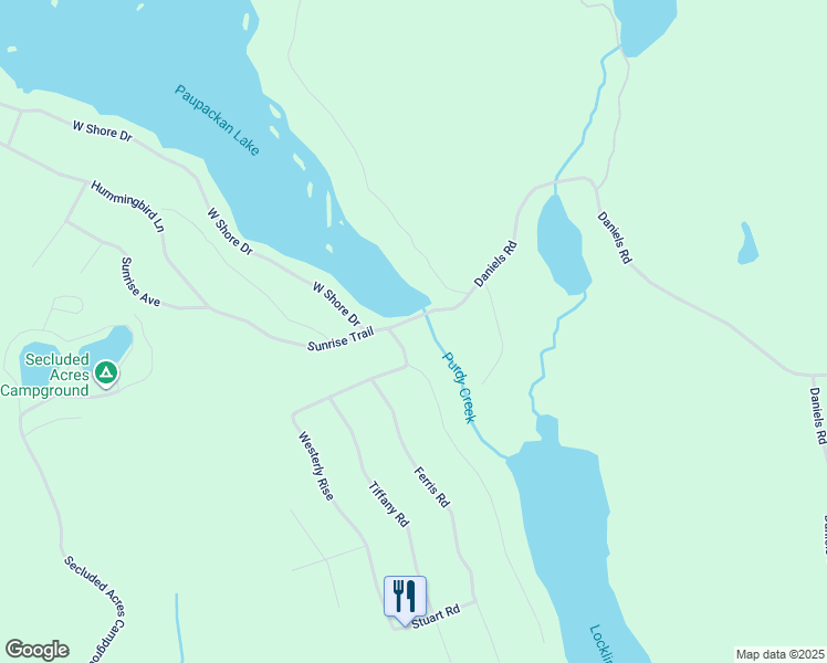map of restaurants, bars, coffee shops, grocery stores, and more near 128 Sheridan Road in Hawley