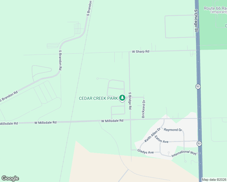 map of restaurants, bars, coffee shops, grocery stores, and more near 505 Monte Carlo Way in Joliet