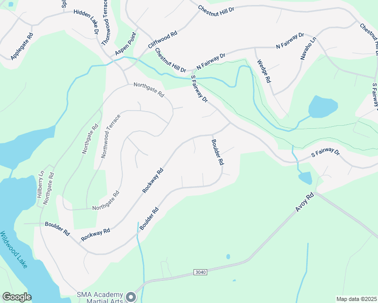 map of restaurants, bars, coffee shops, grocery stores, and more near 2840 Rockway Court in Lake Ariel