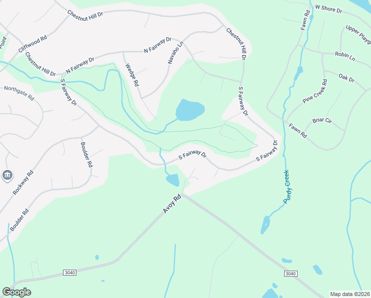 map of restaurants, bars, coffee shops, grocery stores, and more near 4050 South Fairway Drive in Wayne County
