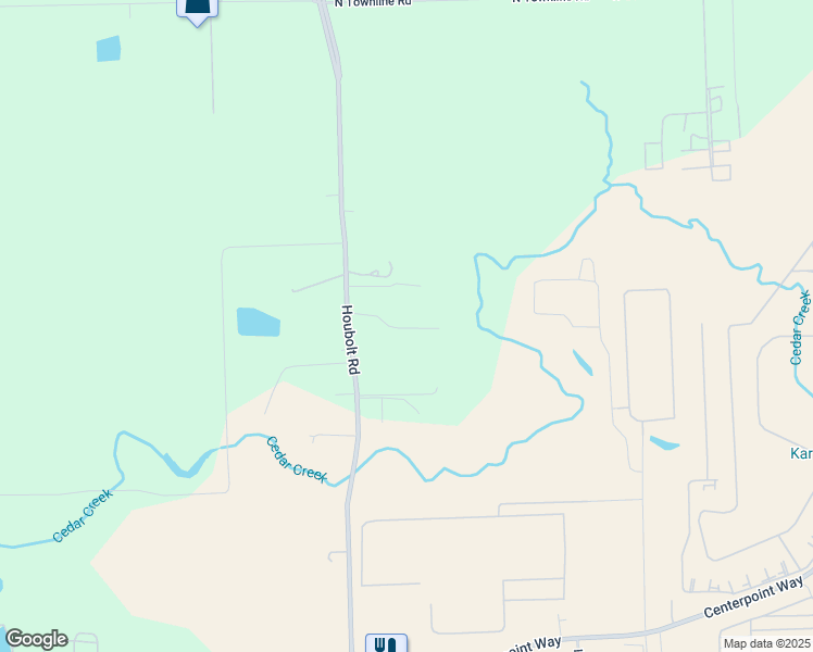 map of restaurants, bars, coffee shops, grocery stores, and more near 23645 South Vetter Road in Elwood