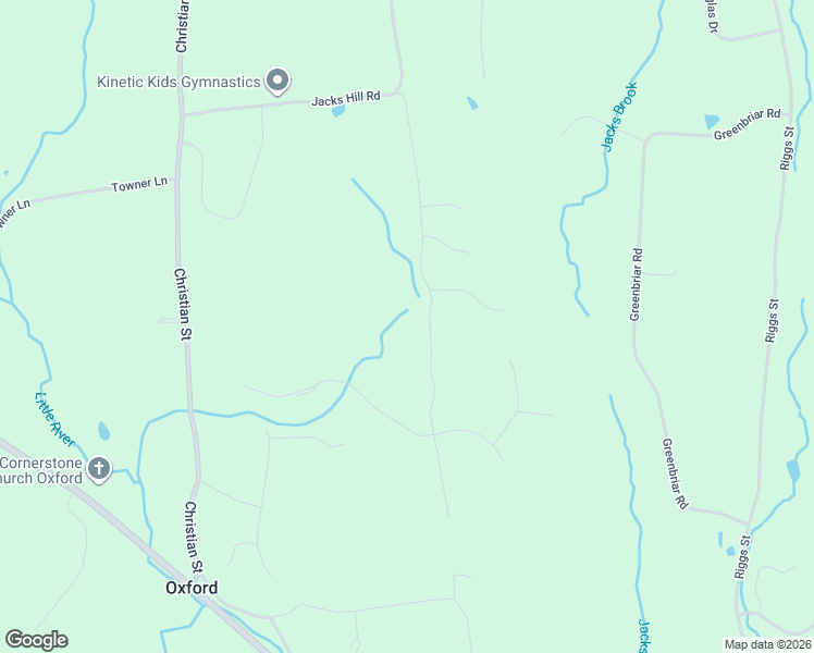 map of restaurants, bars, coffee shops, grocery stores, and more near 82 Larkey Road in Oxford