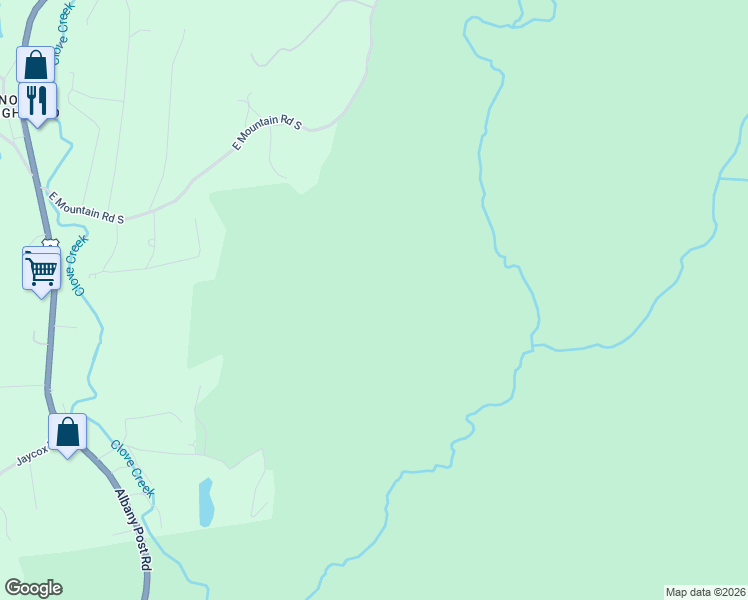 map of restaurants, bars, coffee shops, grocery stores, and more near 127 E Mountain Road South in Cold Spring