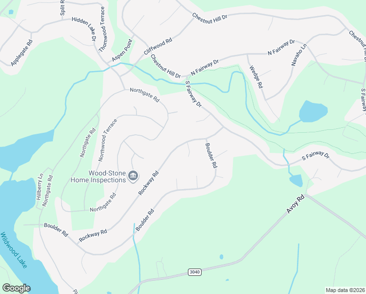 map of restaurants, bars, coffee shops, grocery stores, and more near 2836 Rockway Rd in Wayne