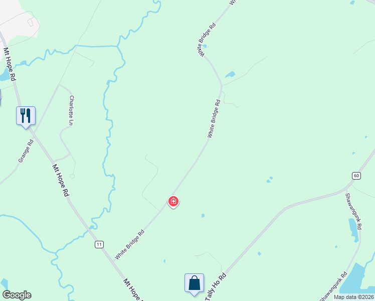 map of restaurants, bars, coffee shops, grocery stores, and more near 135 White Bridge Road in Middletown