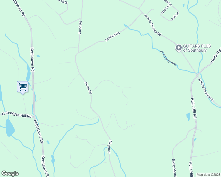 map of restaurants, bars, coffee shops, grocery stores, and more near 110 Silver Beech Road in Southbury