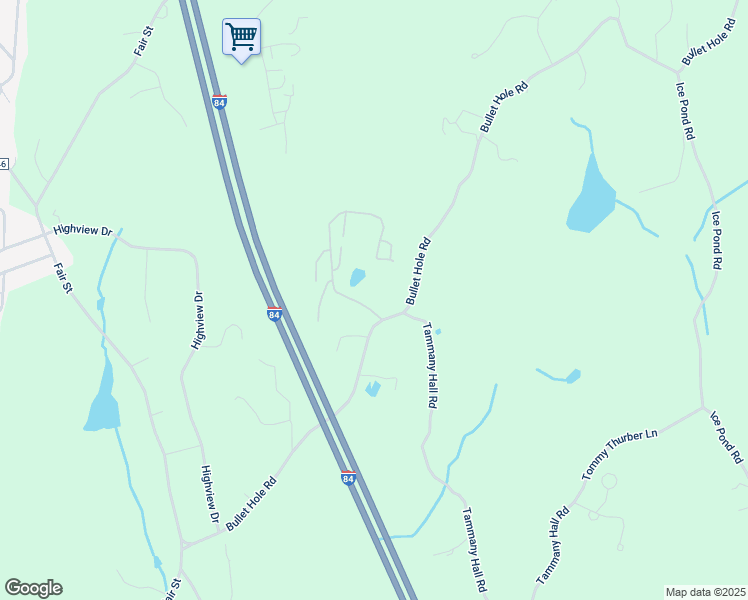 map of restaurants, bars, coffee shops, grocery stores, and more near 161 Bullet Hole Road in Carmel Hamlet