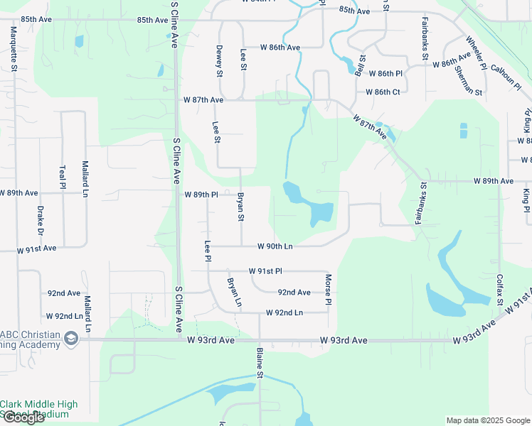 map of restaurants, bars, coffee shops, grocery stores, and more near 8928 Blaine Place in Crown Point