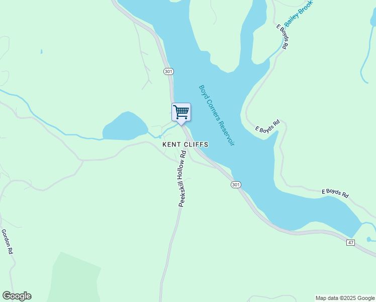 map of restaurants, bars, coffee shops, grocery stores, and more near 2701 Old Rt 301 in Carmel