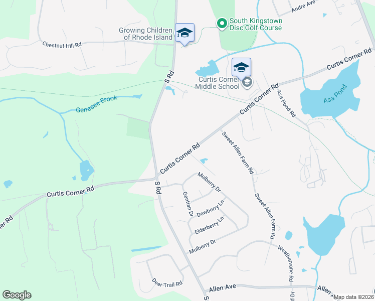 map of restaurants, bars, coffee shops, grocery stores, and more near in South Kingstown