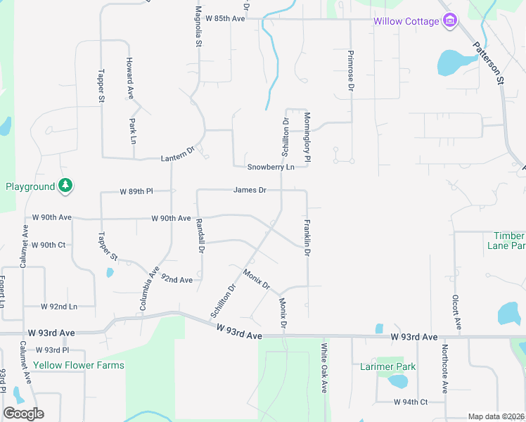 map of restaurants, bars, coffee shops, grocery stores, and more near 13100 W 90th Ave in St John