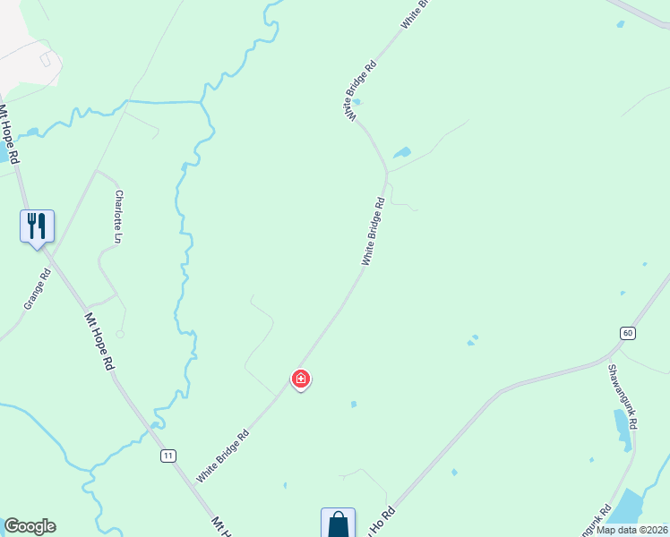 map of restaurants, bars, coffee shops, grocery stores, and more near 135 White Bridge Road in Middletown