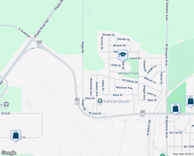 map of restaurants, bars, coffee shops, grocery stores, and more near 2646 Seaton Avenue in Fremont