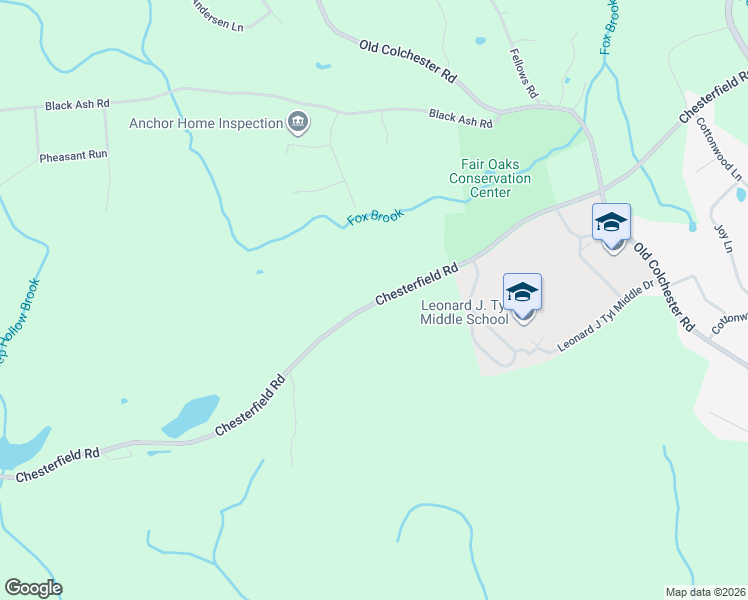 map of restaurants, bars, coffee shops, grocery stores, and more near 213 Chesterfield Road in Montville