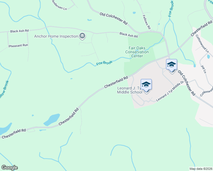 map of restaurants, bars, coffee shops, grocery stores, and more near 213 Chesterfield Road in Montville
