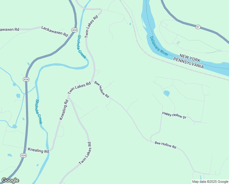 map of restaurants, bars, coffee shops, grocery stores, and more near 120 Bee Hollow Road in Shohola