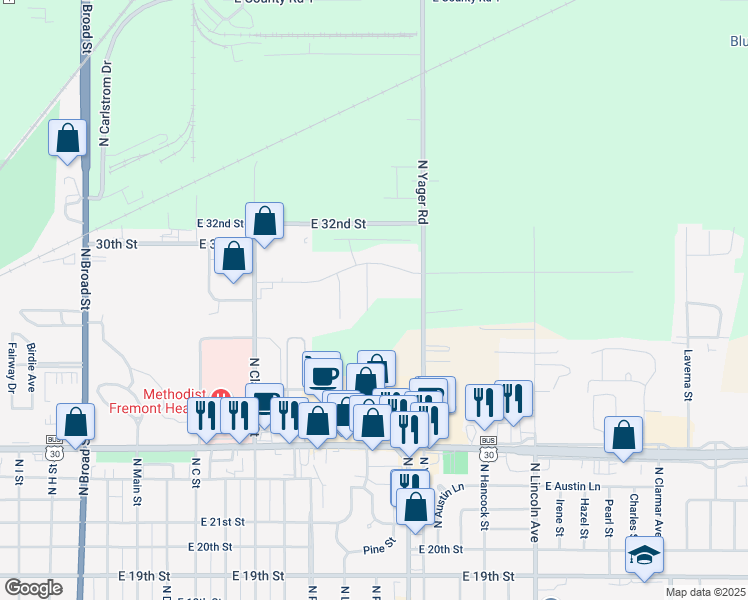 map of restaurants, bars, coffee shops, grocery stores, and more near 2818 Hidden Brook Drive in Fremont