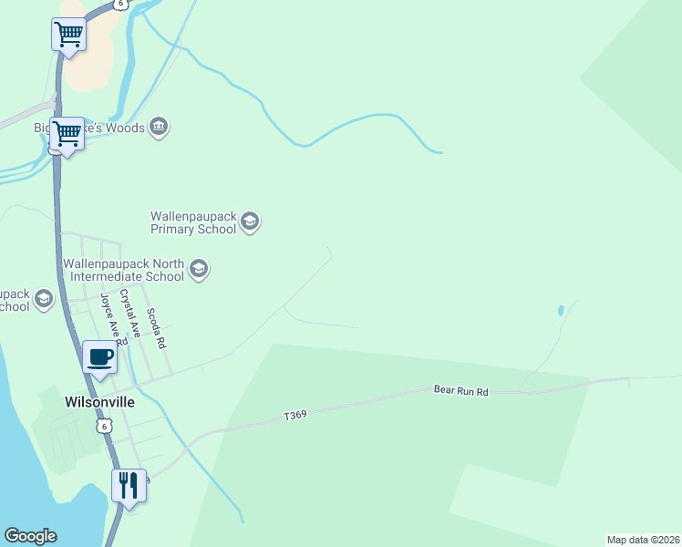 map of restaurants, bars, coffee shops, grocery stores, and more near 174 Wilsonville Rd in Hawley
