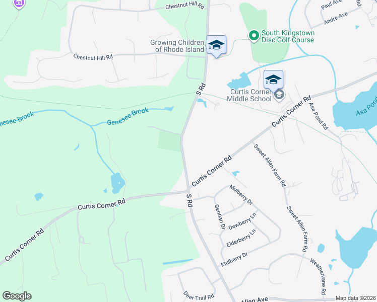 map of restaurants, bars, coffee shops, grocery stores, and more near 933 South Road in South Kingstown