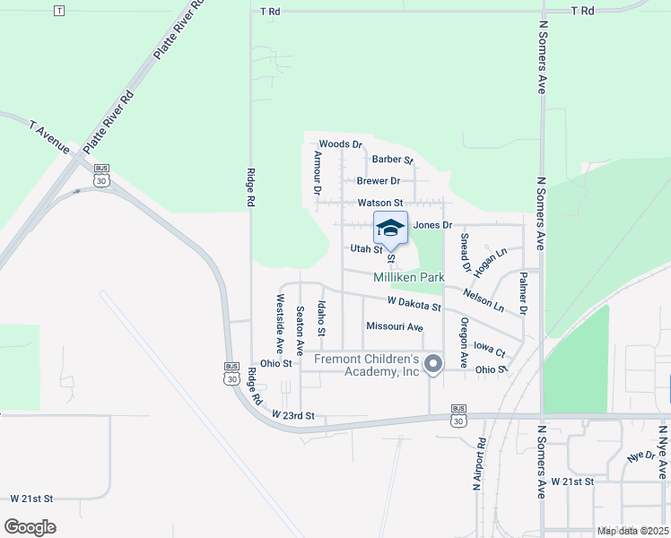 map of restaurants, bars, coffee shops, grocery stores, and more near 2909 Nebraska Avenue in Fremont