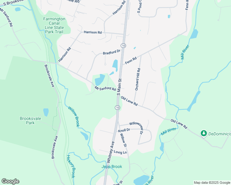 map of restaurants, bars, coffee shops, grocery stores, and more near 1751 South Main Street in Cheshire