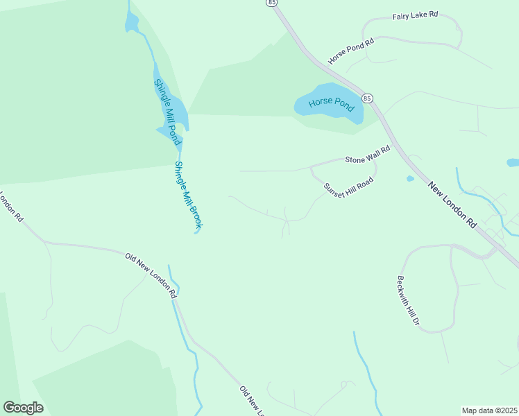 map of restaurants, bars, coffee shops, grocery stores, and more near 39 Oak Ridge Road in Salem