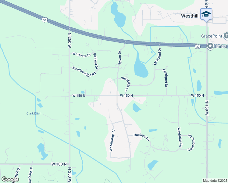 map of restaurants, bars, coffee shops, grocery stores, and more near 150-152 Sylvan Dr in Valparaiso