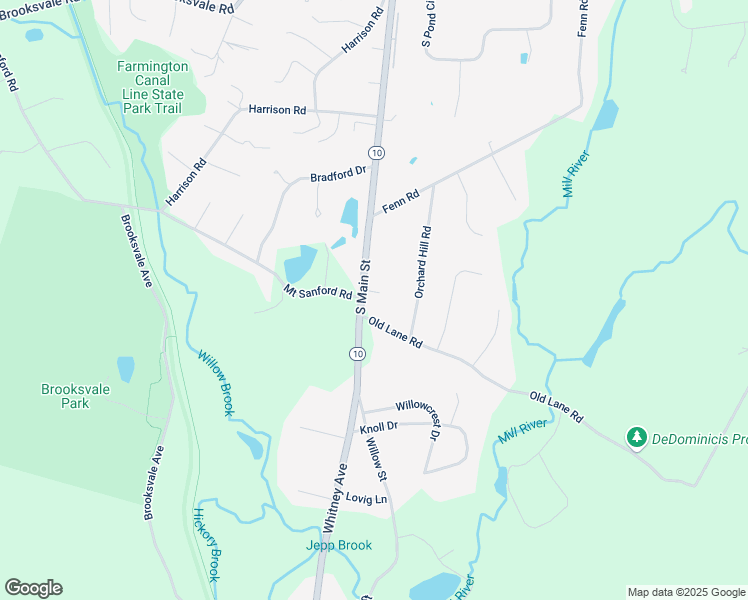 map of restaurants, bars, coffee shops, grocery stores, and more near 1746 South Main Street in Cheshire