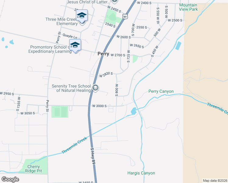 map of restaurants, bars, coffee shops, grocery stores, and more near 2920 South 800 West in Brigham City