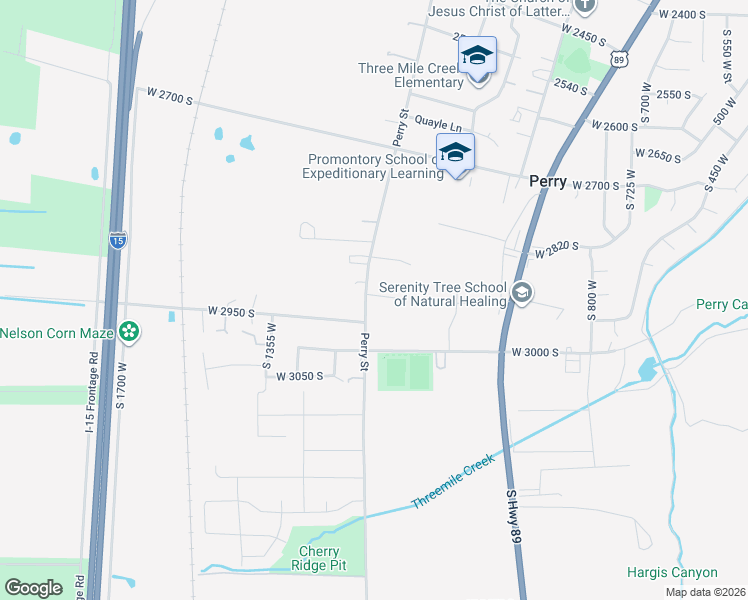 map of restaurants, bars, coffee shops, grocery stores, and more near 2915 Perry Street in Perry