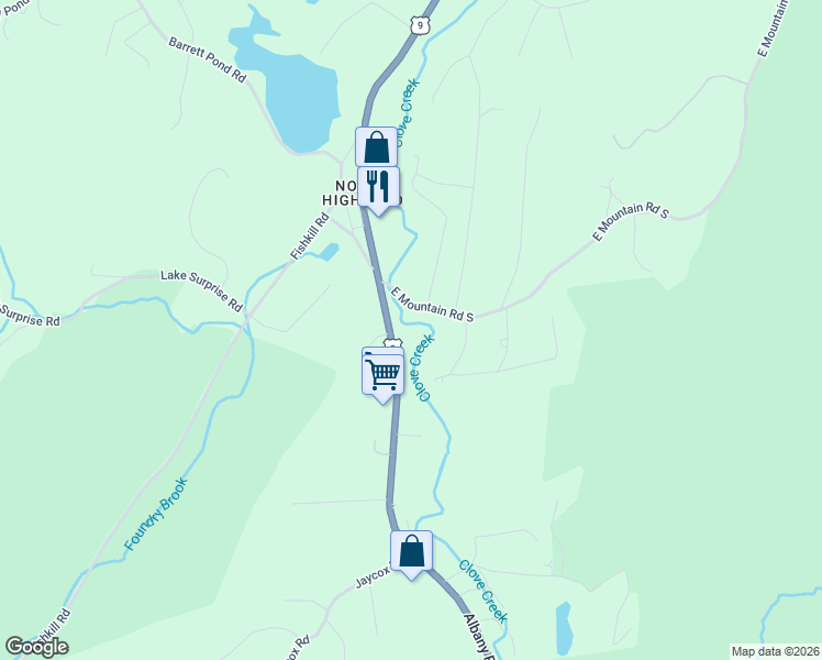 map of restaurants, bars, coffee shops, grocery stores, and more near 3132 U.S. 9 in Cold Spring