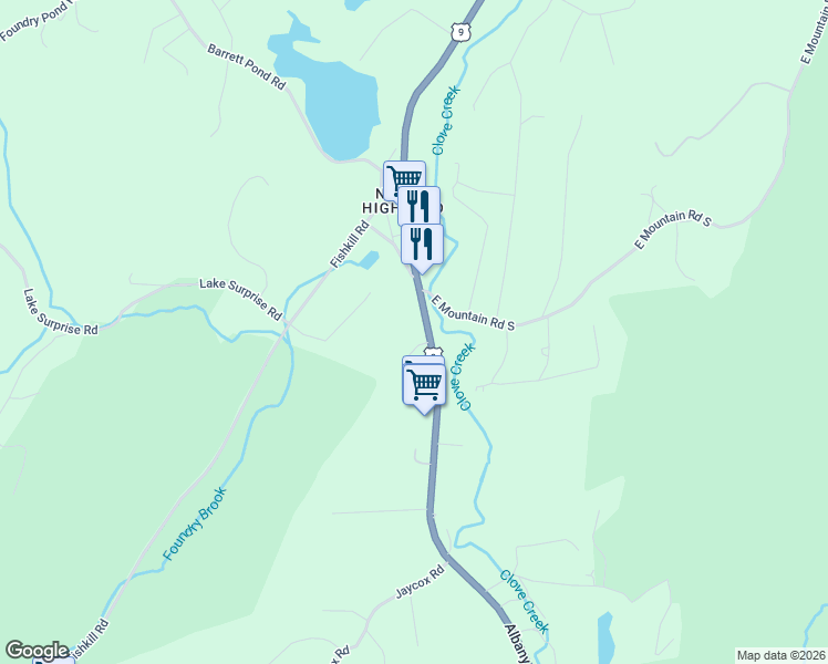 map of restaurants, bars, coffee shops, grocery stores, and more near 3130 U.S. 9 in Cold Spring