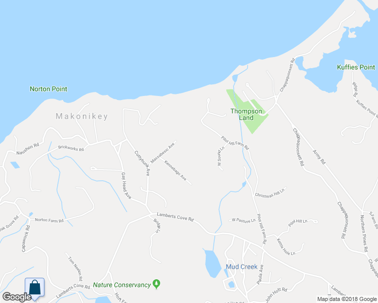 map of restaurants, bars, coffee shops, grocery stores, and more near 37 Memphremagog Avenue in Tisbury