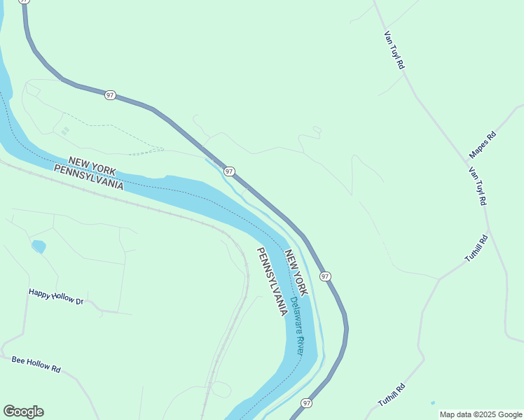 map of restaurants, bars, coffee shops, grocery stores, and more near 2971 New York 97 in Barryville