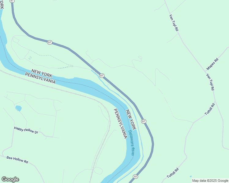 map of restaurants, bars, coffee shops, grocery stores, and more near 2971 New York 97 in Barryville