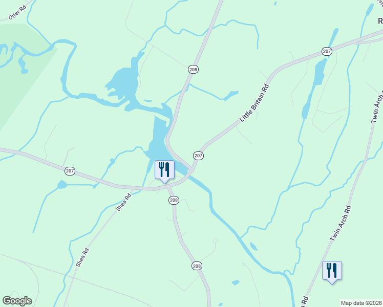 map of restaurants, bars, coffee shops, grocery stores, and more near 3480 New York 208 in Campbell Hall