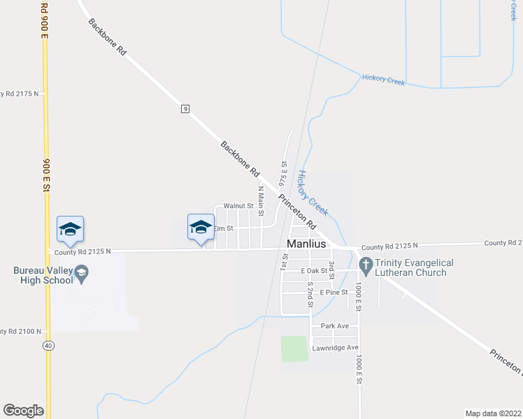 map of restaurants, bars, coffee shops, grocery stores, and more near 210 North Main Street in Manlius