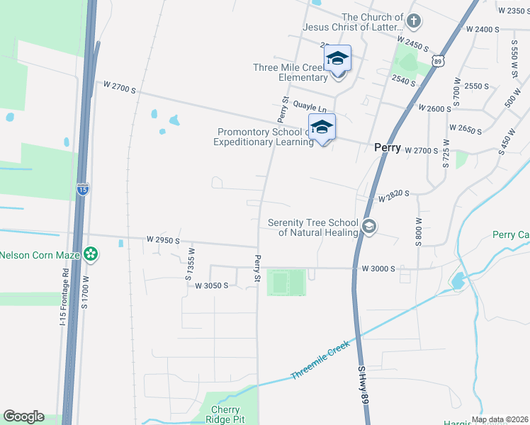 map of restaurants, bars, coffee shops, grocery stores, and more near 2875 Perry Street in Perry