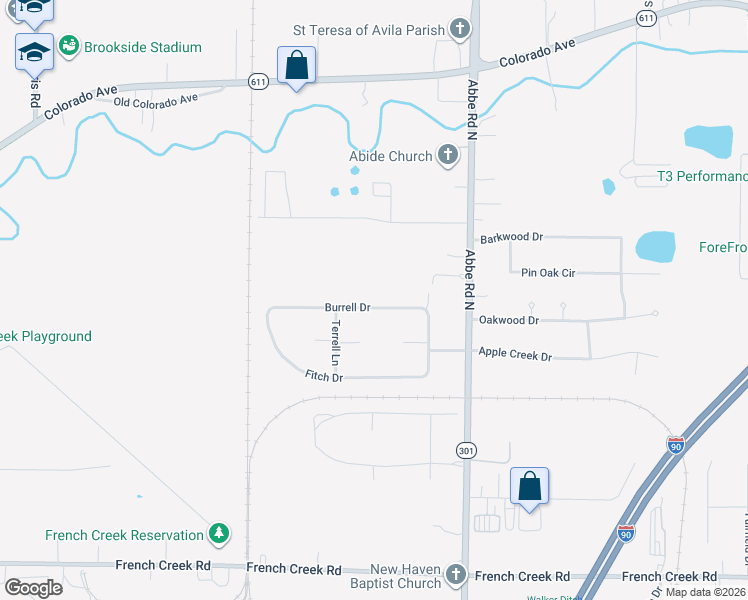 map of restaurants, bars, coffee shops, grocery stores, and more near 5101 Burrell Drive in Sheffield