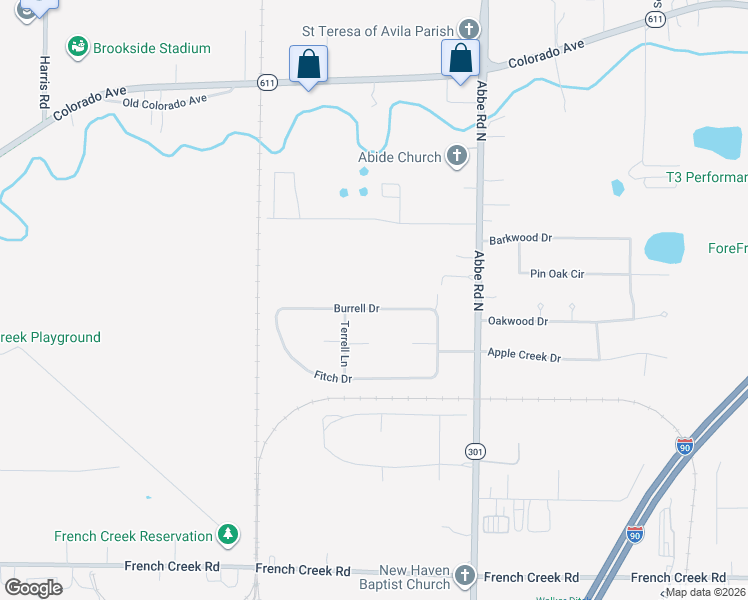 map of restaurants, bars, coffee shops, grocery stores, and more near 5077 Burrell Drive in Sheffield