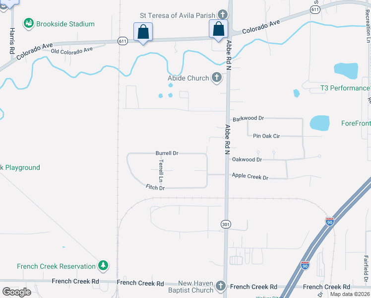 map of restaurants, bars, coffee shops, grocery stores, and more near 5101 Burrell Drive in Sheffield