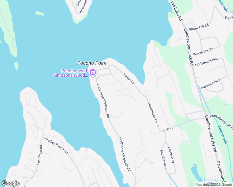 map of restaurants, bars, coffee shops, grocery stores, and more near 4 Hillcrest Road in Danbury