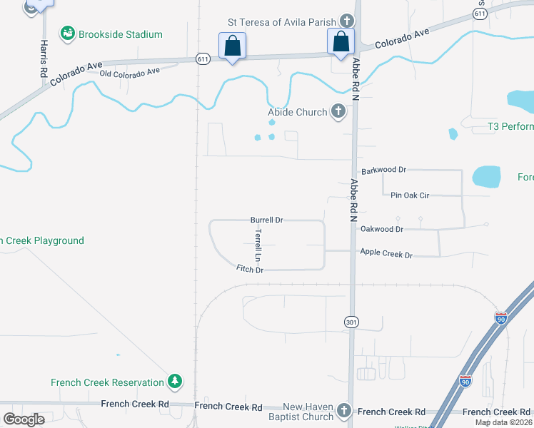 map of restaurants, bars, coffee shops, grocery stores, and more near 5077 Burrell Drive in Sheffield